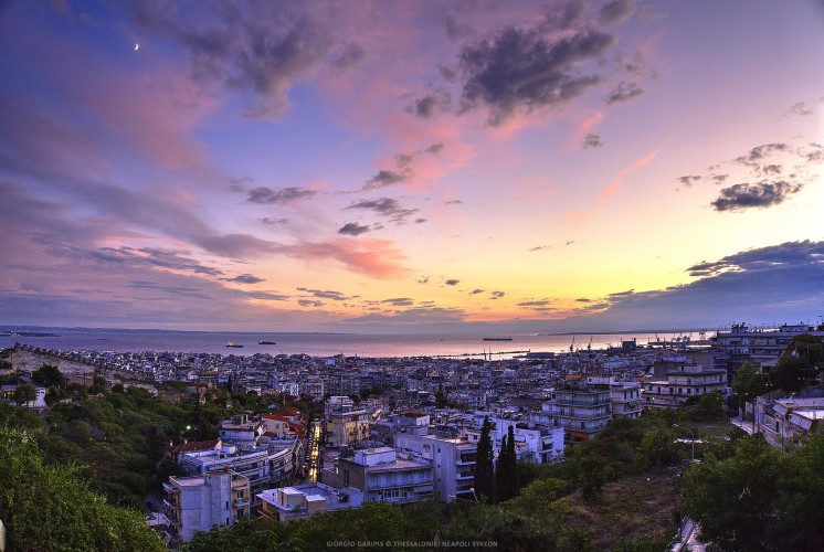 Thessaloniki at sunset