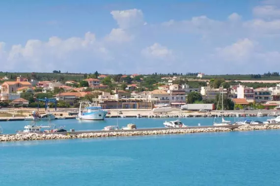 View of the Syvota coast on Igoumenitsa, Greece.