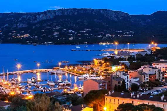 Porto Vecchio, Corsica at night