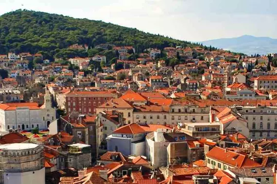 Split, Croatia: panoramic view