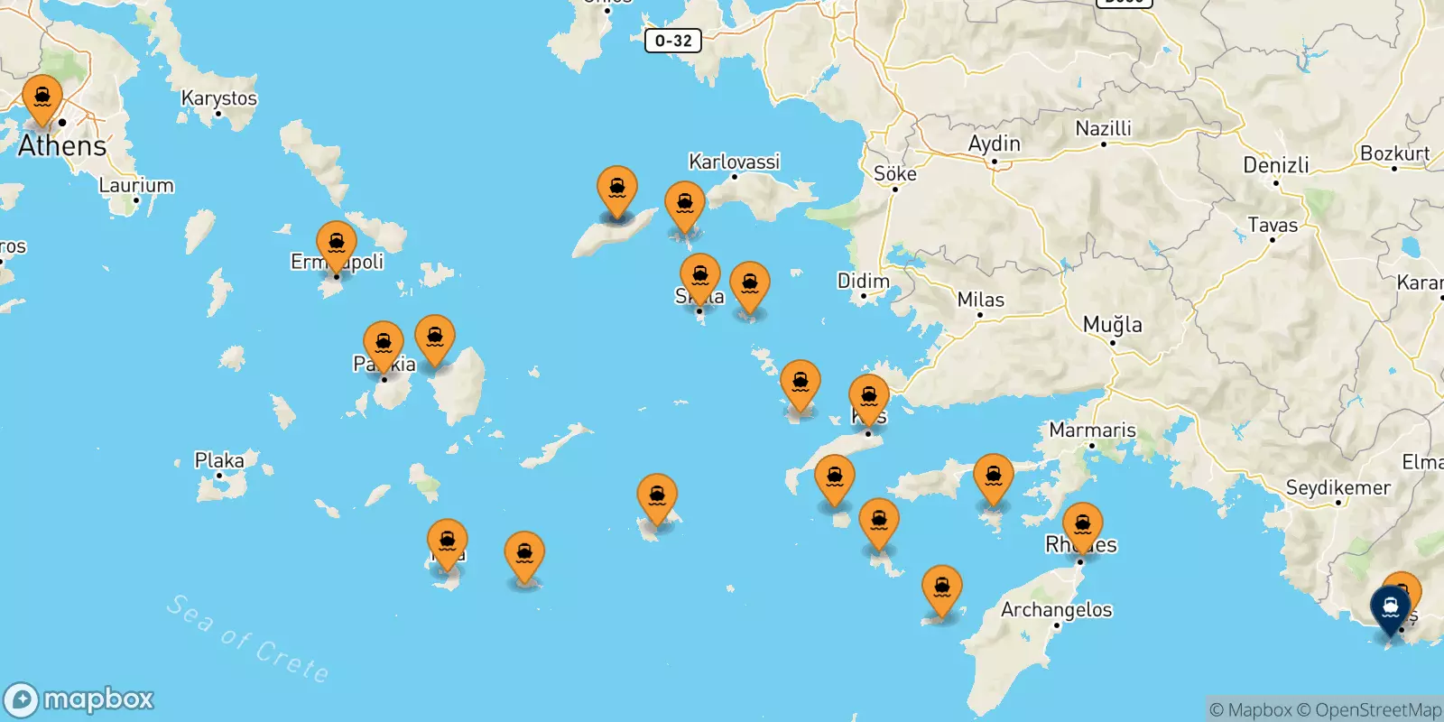 Ferries to Kastelorizo