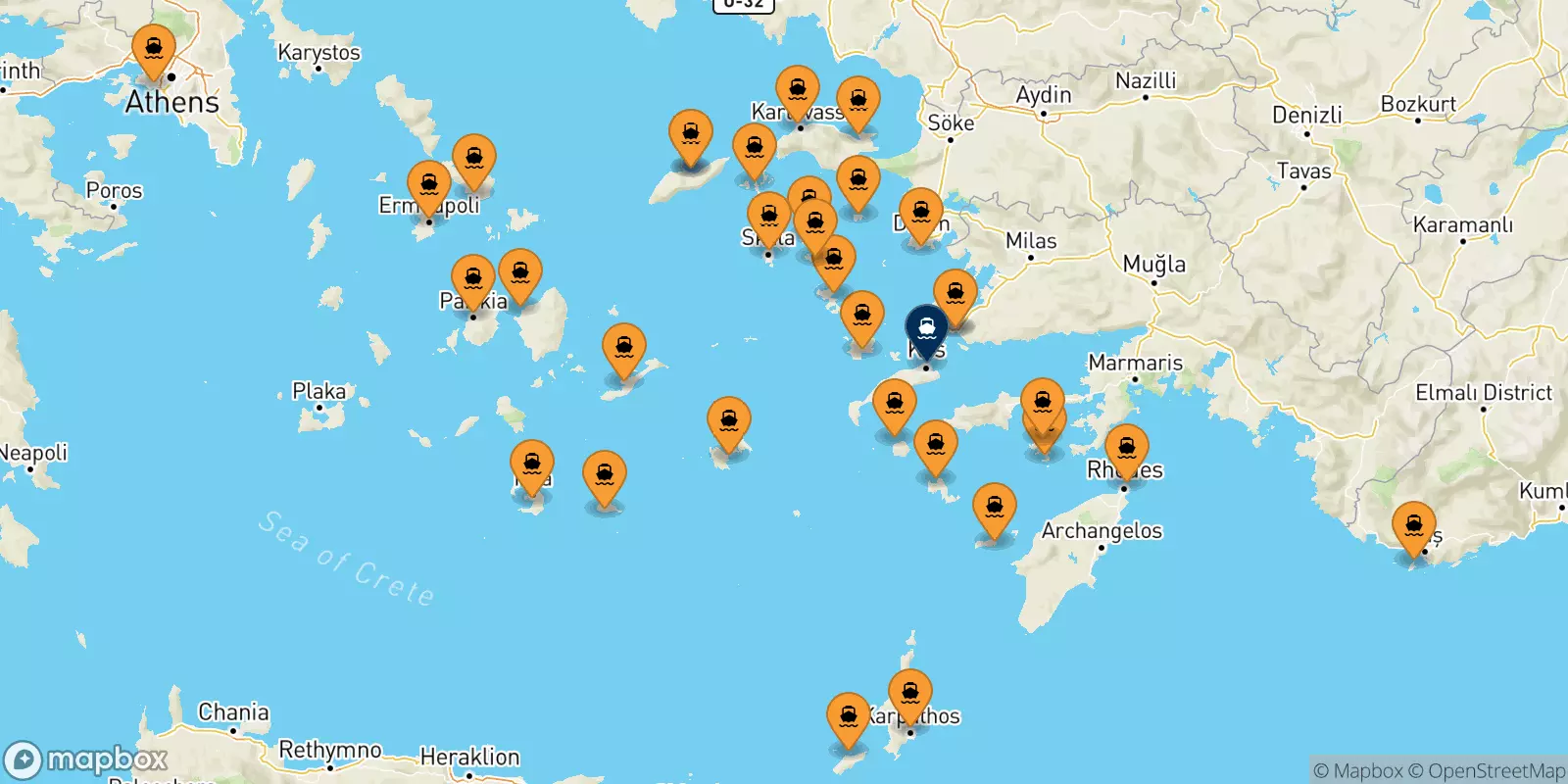 Ferries to Kos