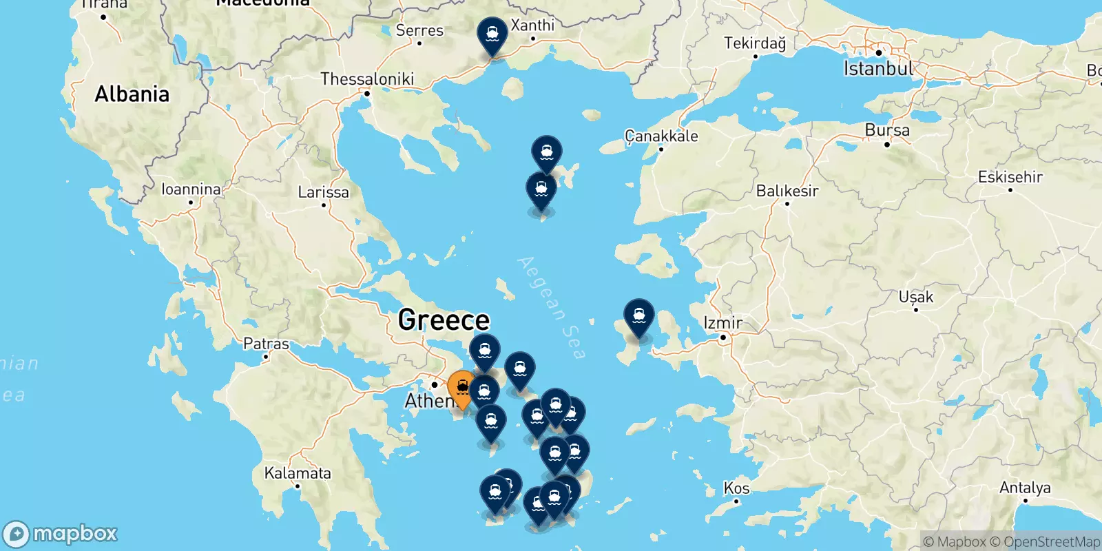 Ferries from Lavrio