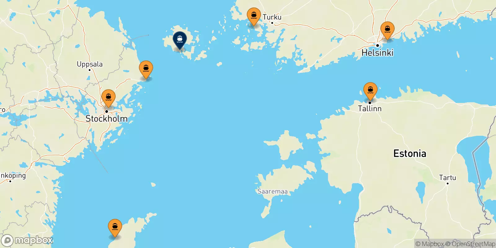 Ferries to Mariehamn