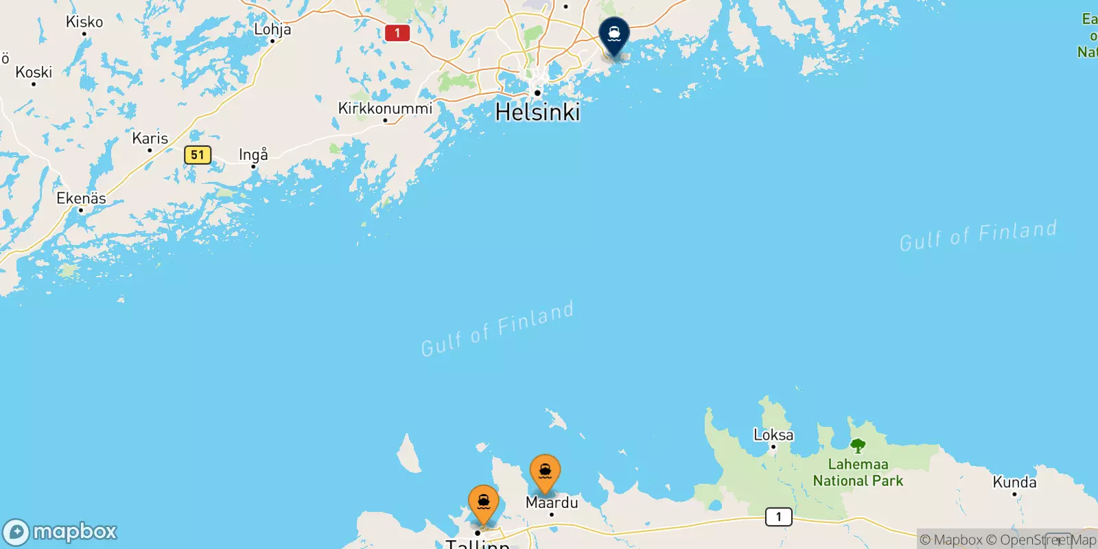 Ferries to Vuosaari