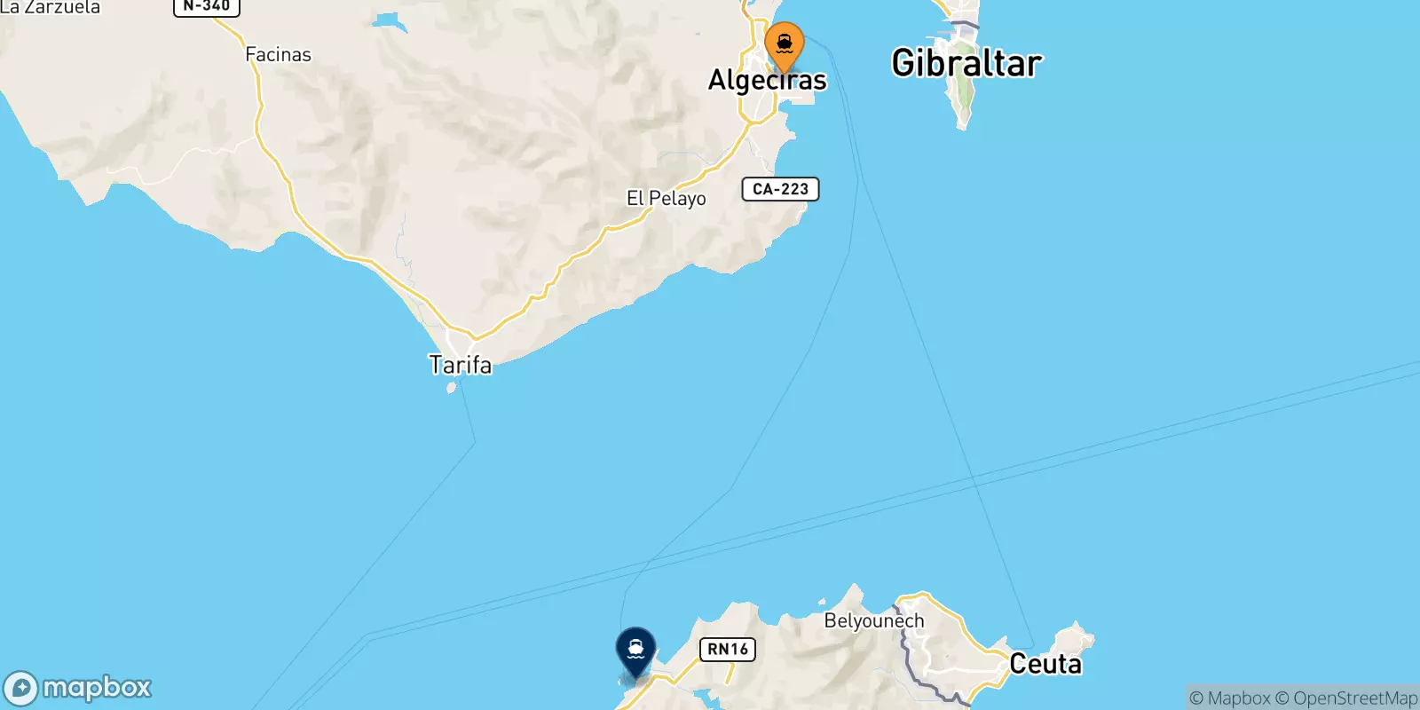 Ferries from Algeciras to Morocco