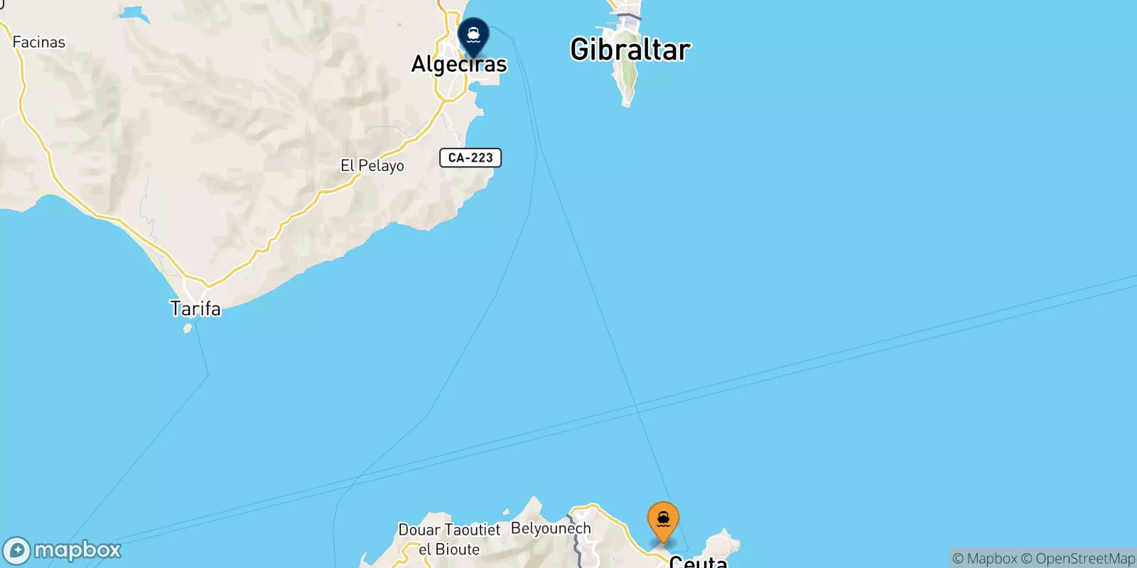 Ferries from Ceuta to Algeciras