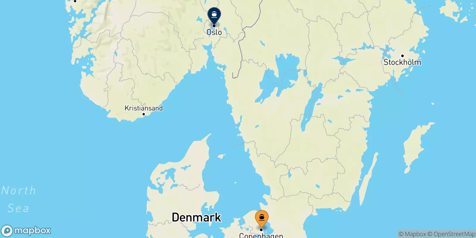 Ferries from Copenhagen to Norway