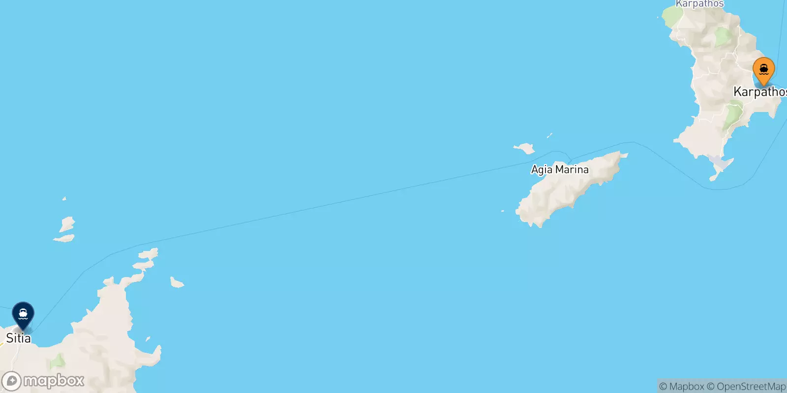 Ferries from Diafani (Karpathos) to Sitia