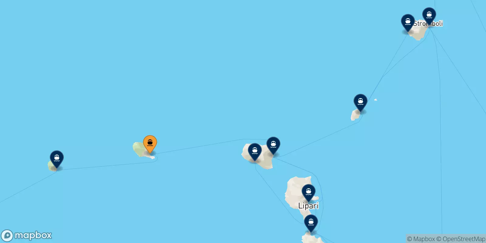 Ferries from Filicudi to the Aeolian Islands