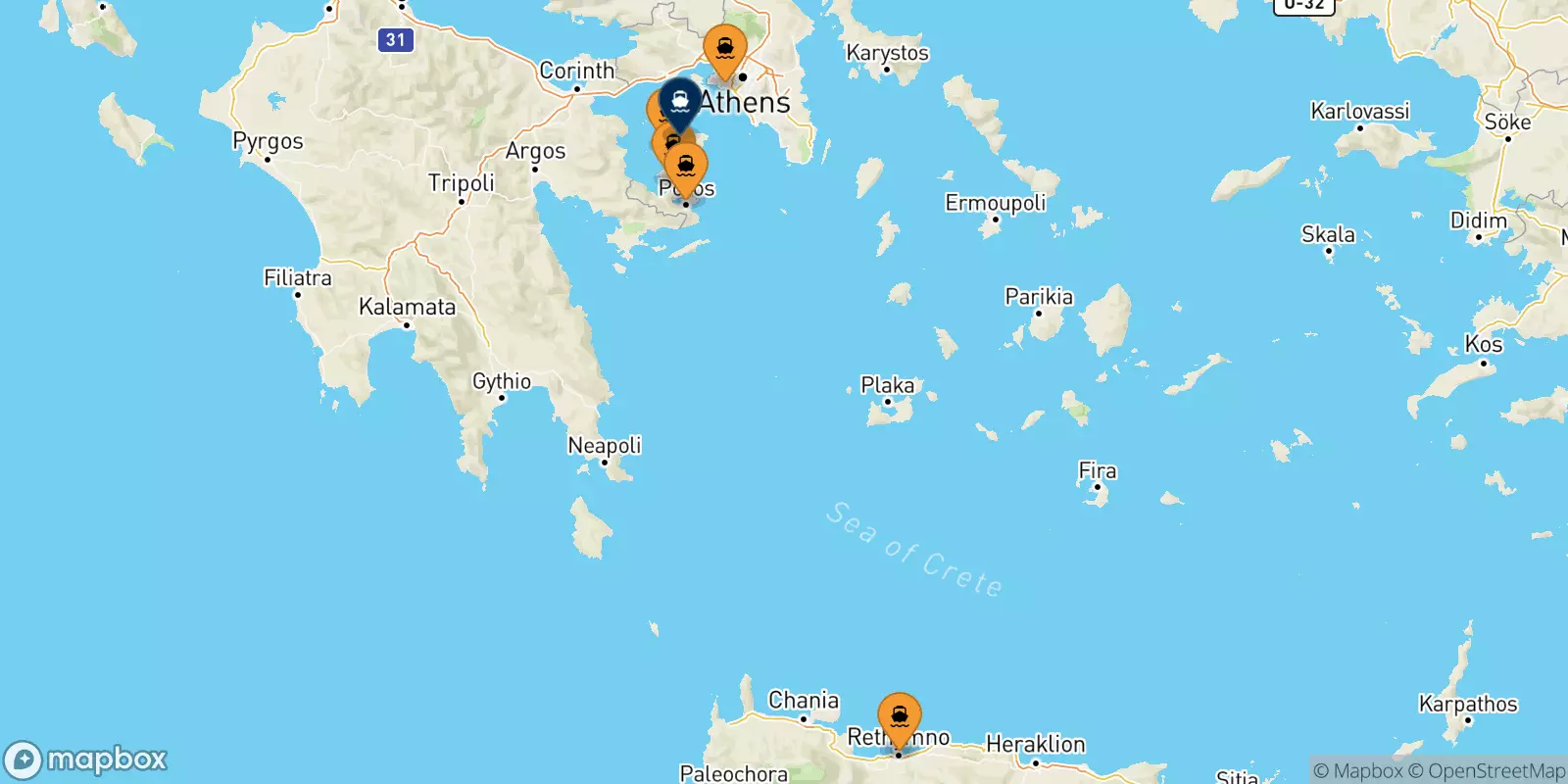 Ferries from Greece to Aegina