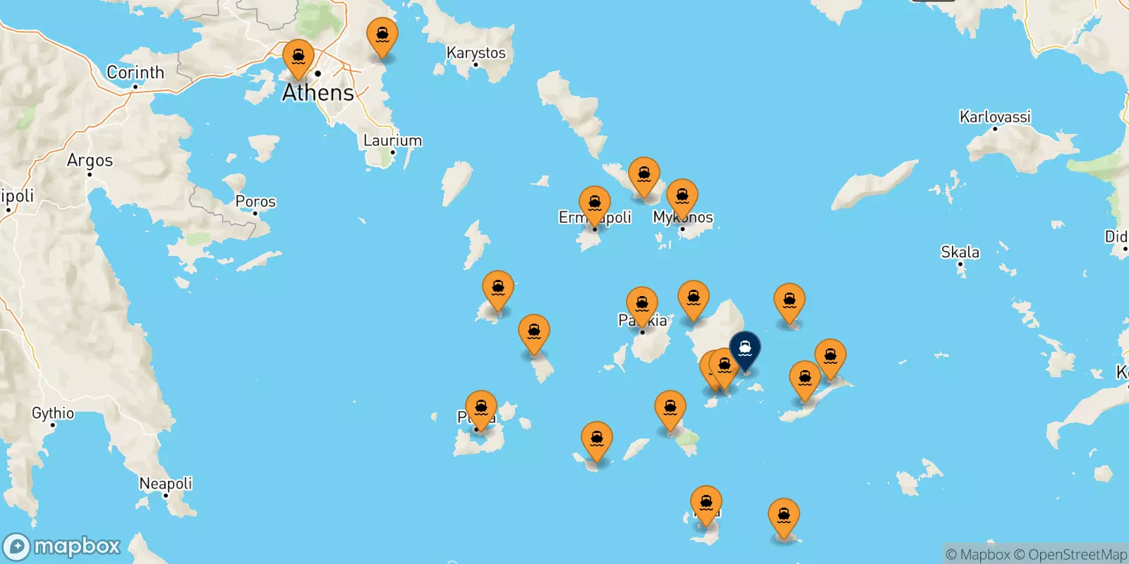 Ferries from Greece to Koufonissi