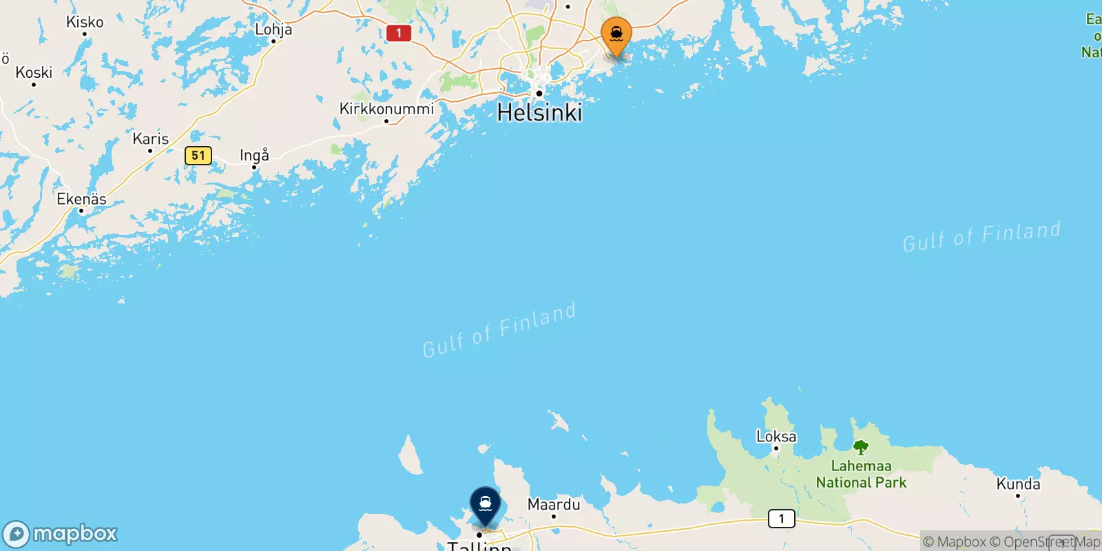 Ferries from Helsinki to Estonia