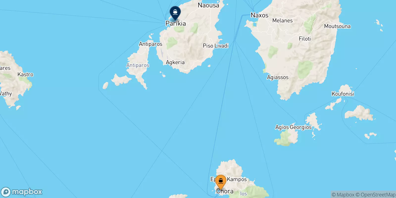 Ferries from Ios to Paros