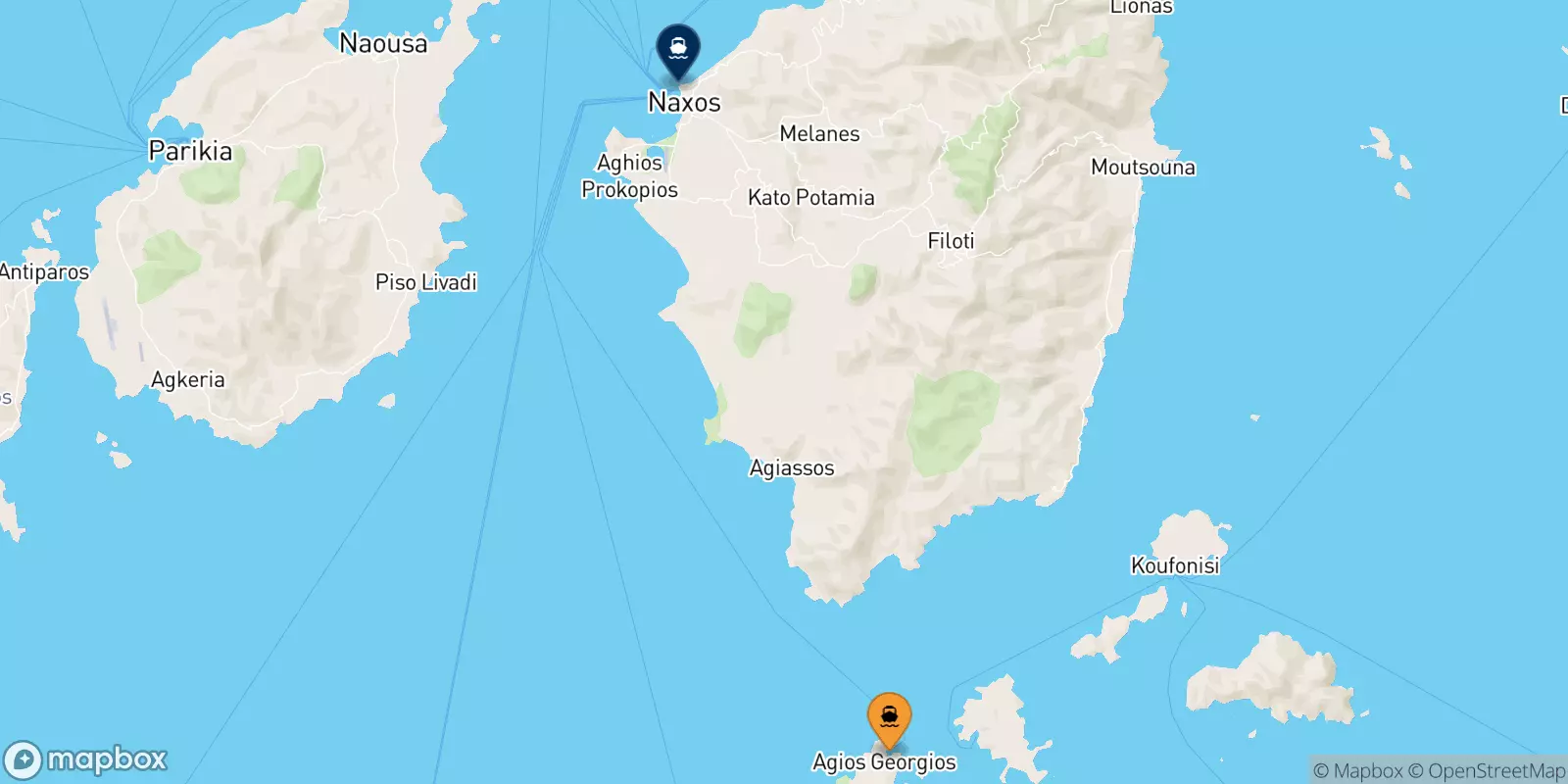 Ferries from Iraklia to Naxos