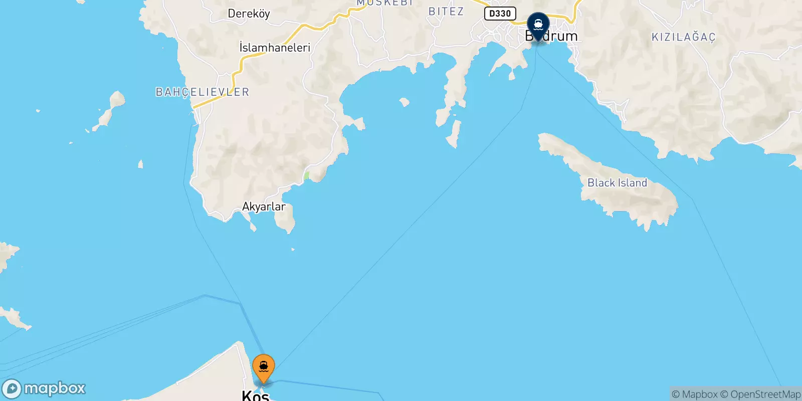 Ferries from Kos to Bodrum