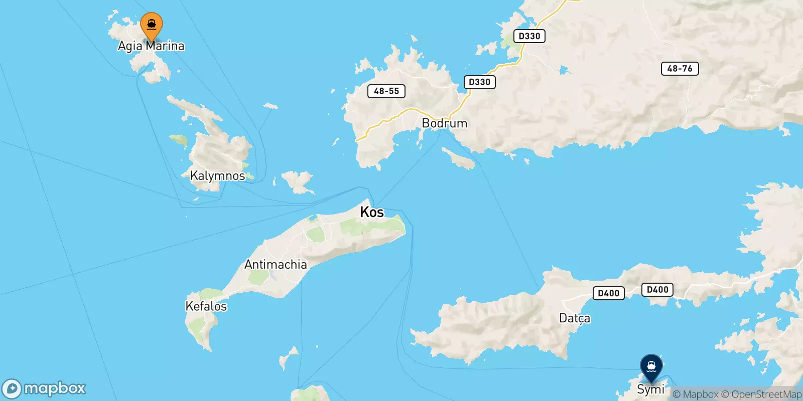 Ferries from Leros to Symi