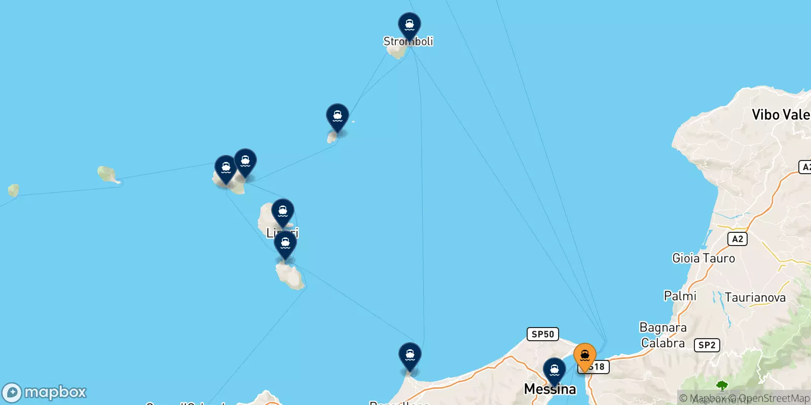 Ferries from Reggio Calabria to Italy