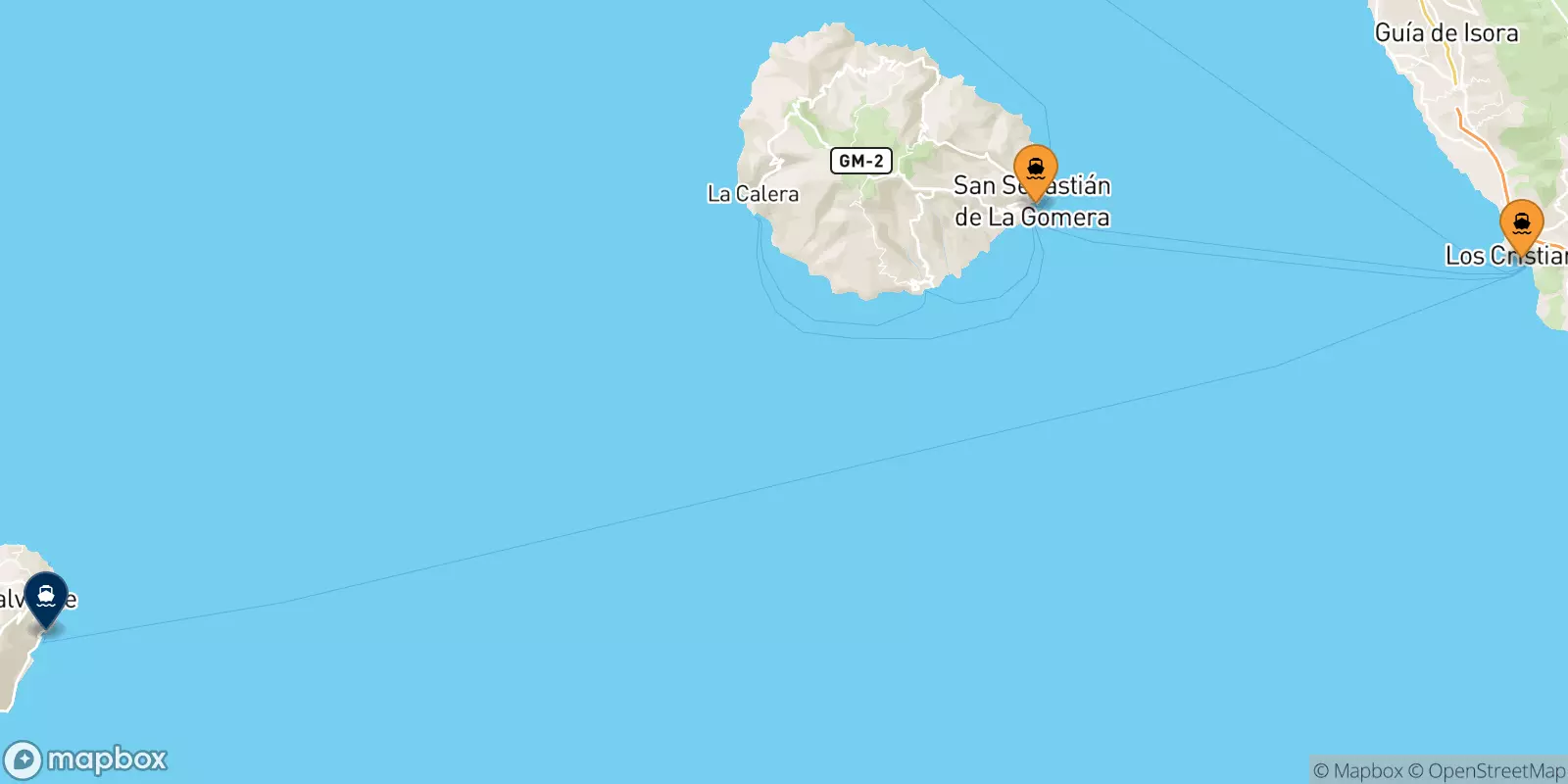 Ferries from Spain to Valverde (El Hierro)