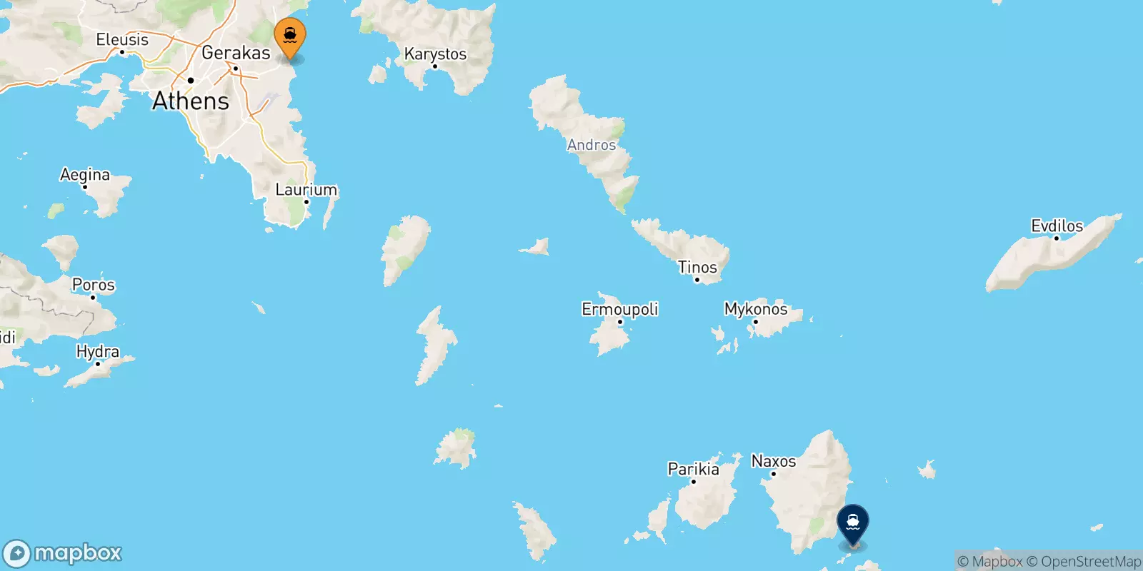 Ferries from Rafina to Koufonissi