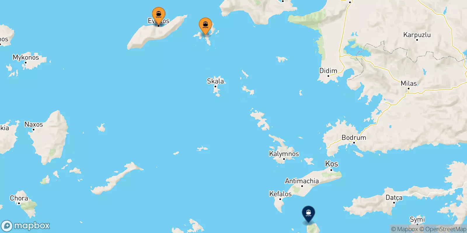 Ferries from the Aegean Islands to Nisyros