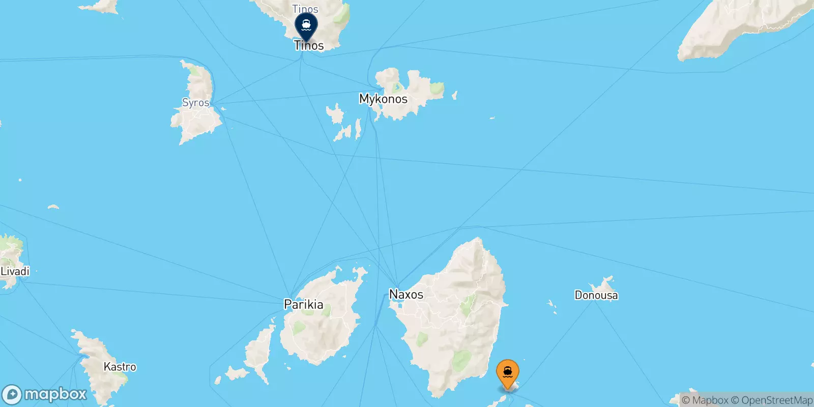 Ferries from Koufonissi to Tinos