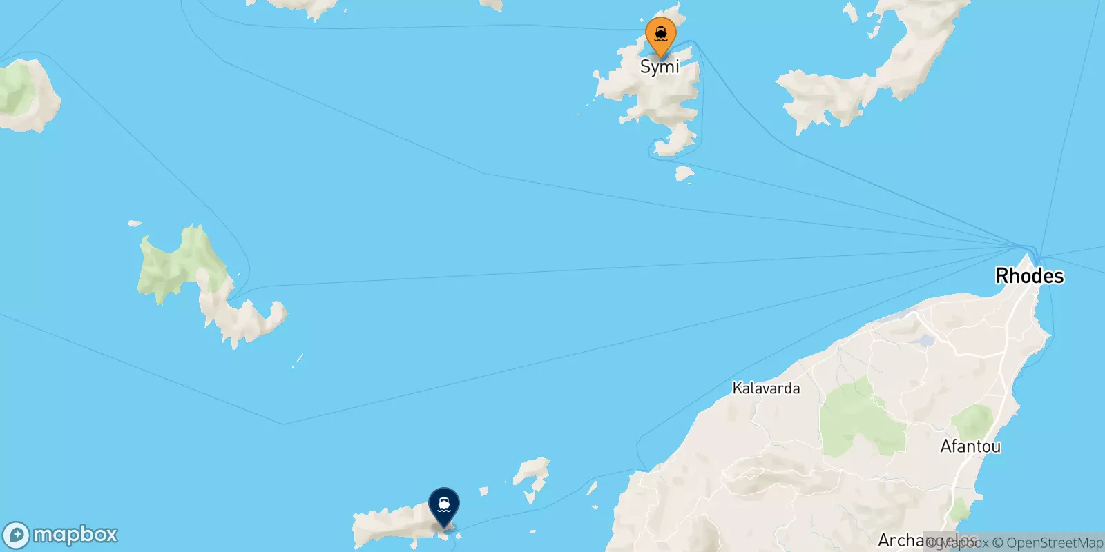 Ferries from Symi to Chalki