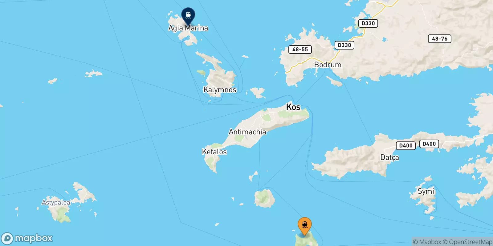 Ferries from Tilos to Leros