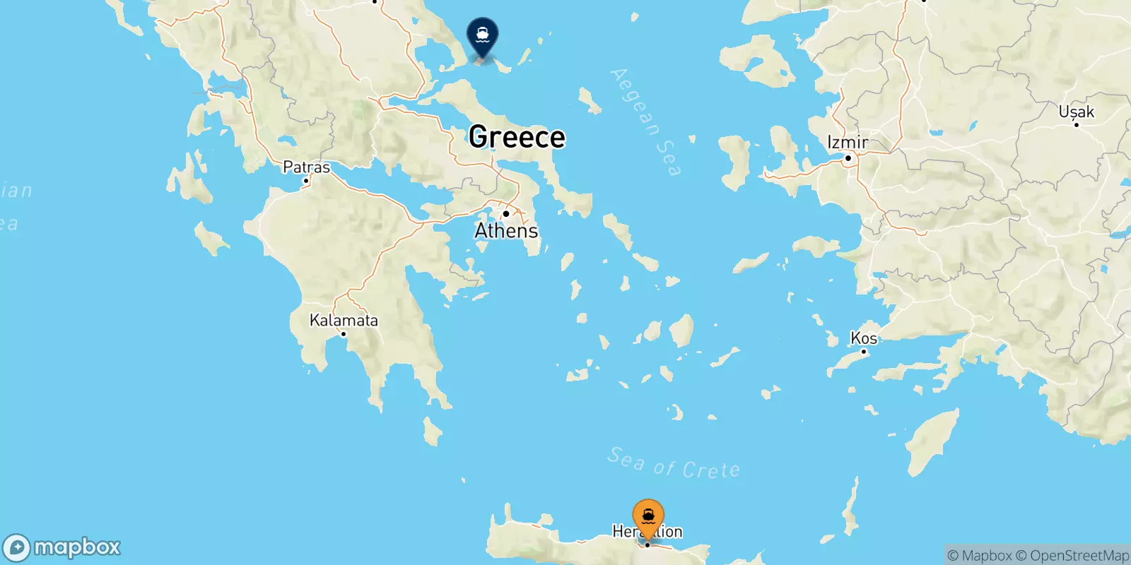 Ferries from Heraklion to Skiathos