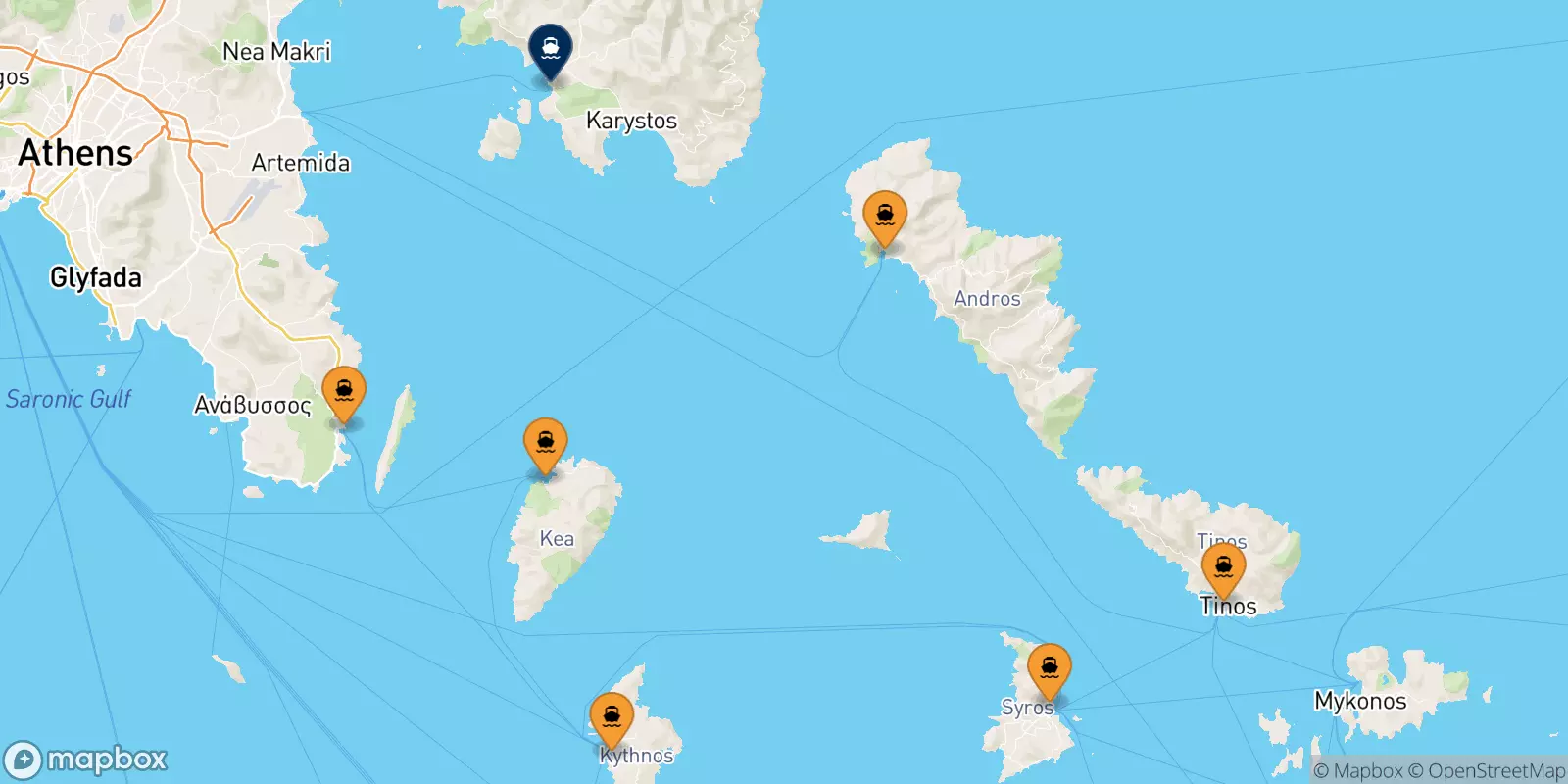 Ferries from Greece to Marmari