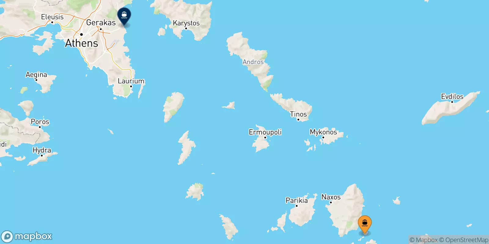 Ferries from Koufonissi to Rafina