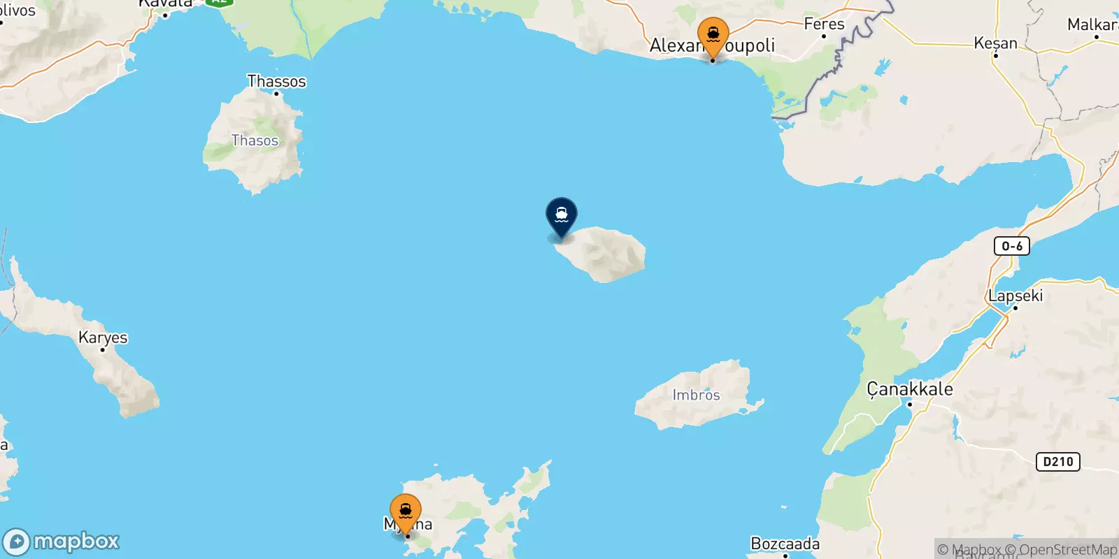 Ferries to Samothraki