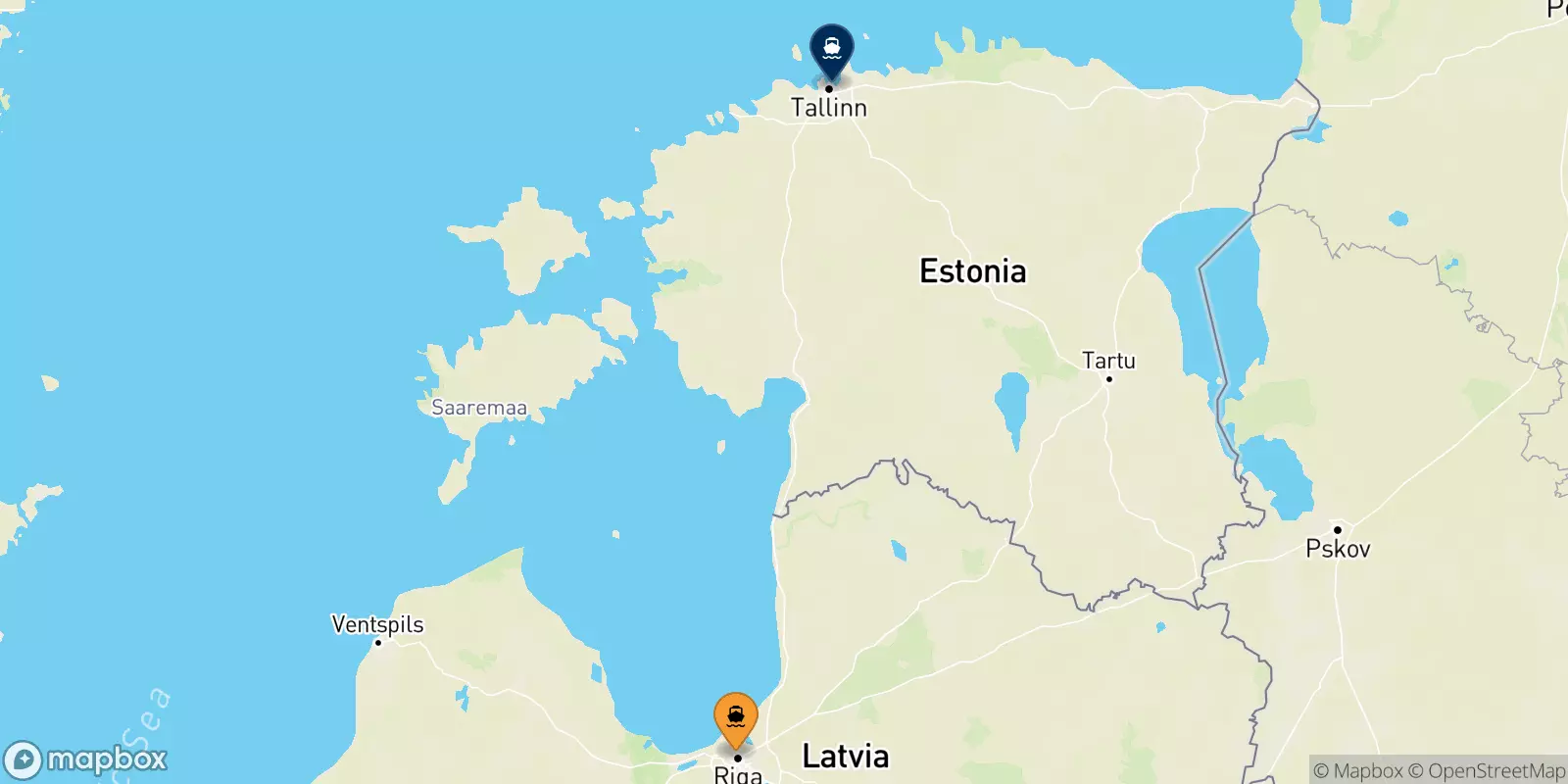 Ferries from Latvia to Estonia