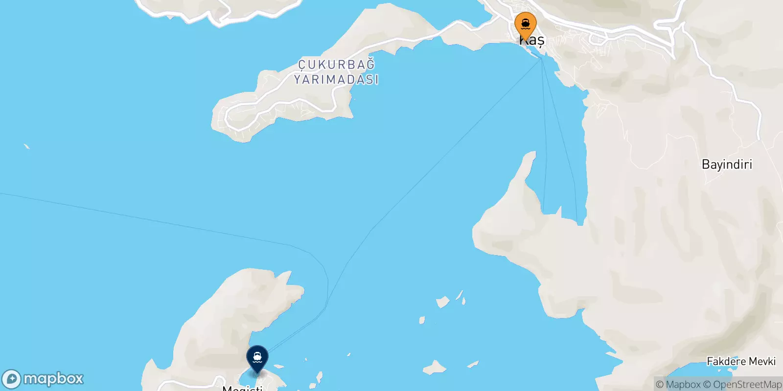 Ferries from Kas to the Dodecanese Islands