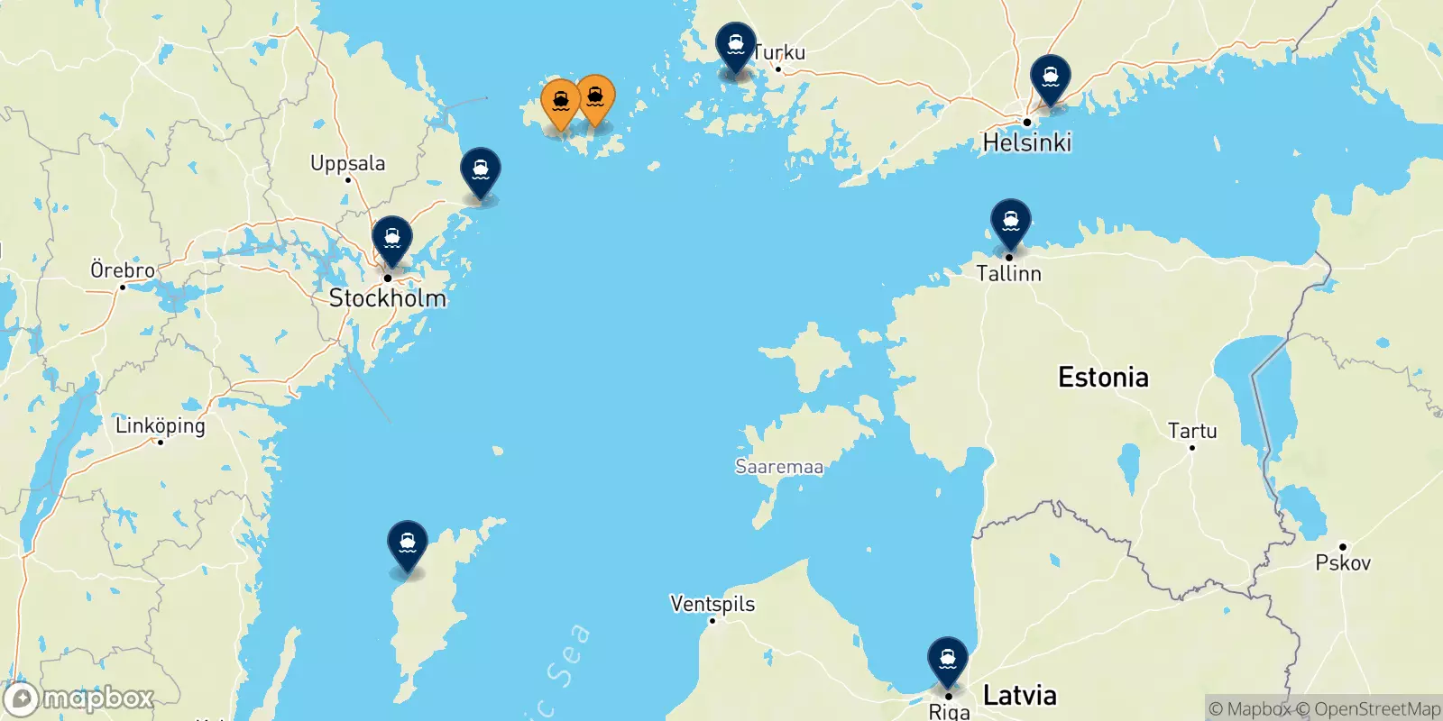 Ferries from the Aland Islands