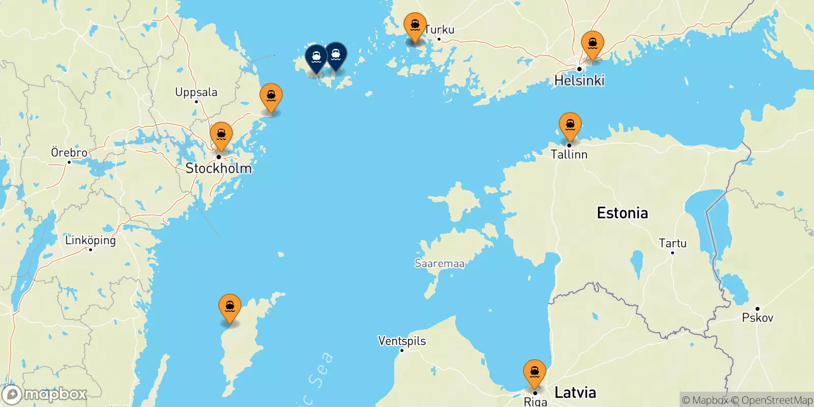 Ferries to the Aland Islands