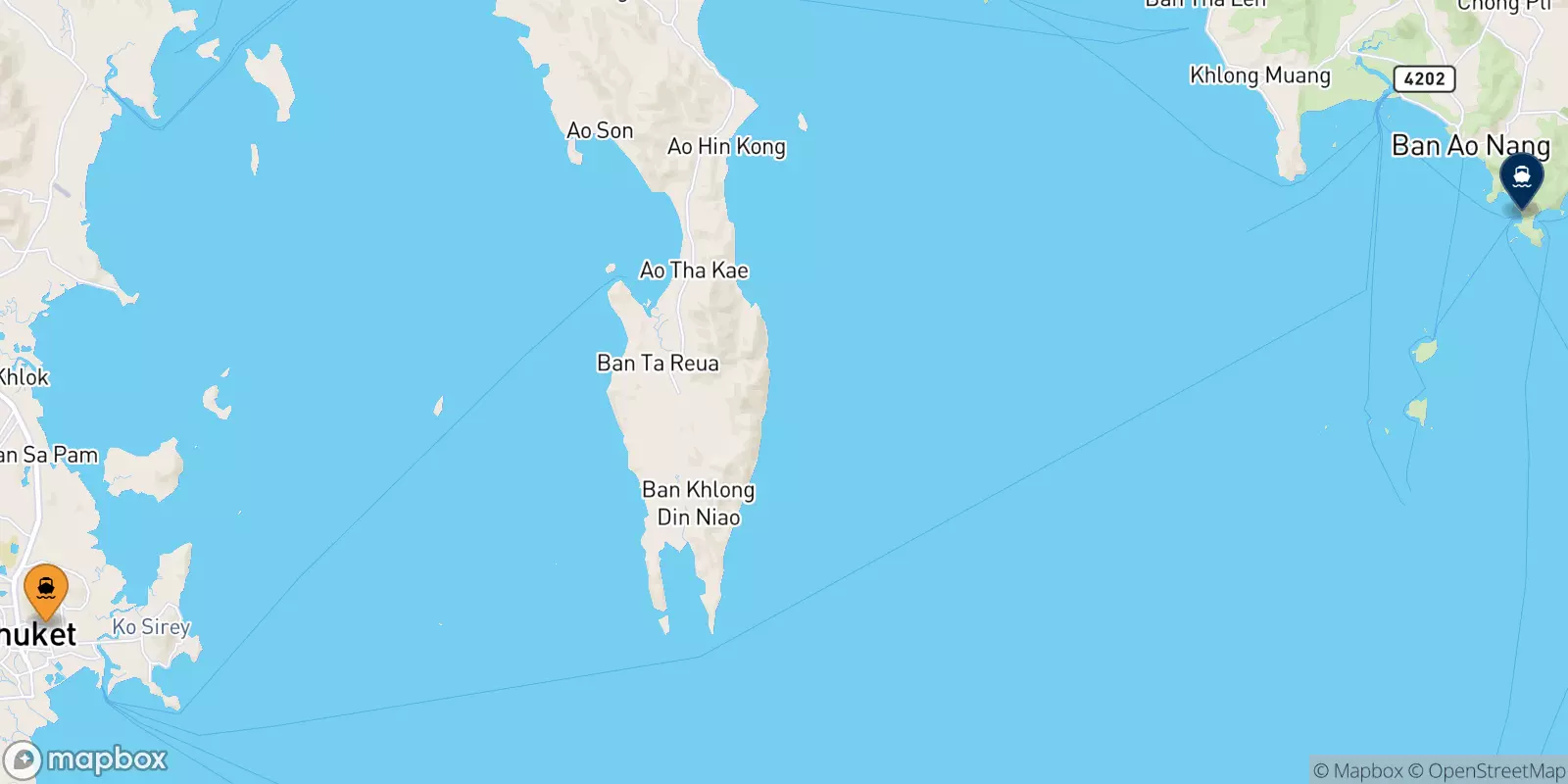 Ferries from Thailand to Railay Beach