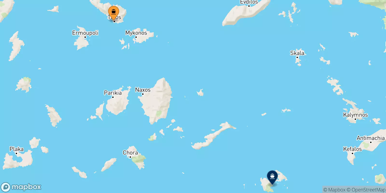 Ferries from Tinos to Astypalea Ferries from Tinos to Astypalea