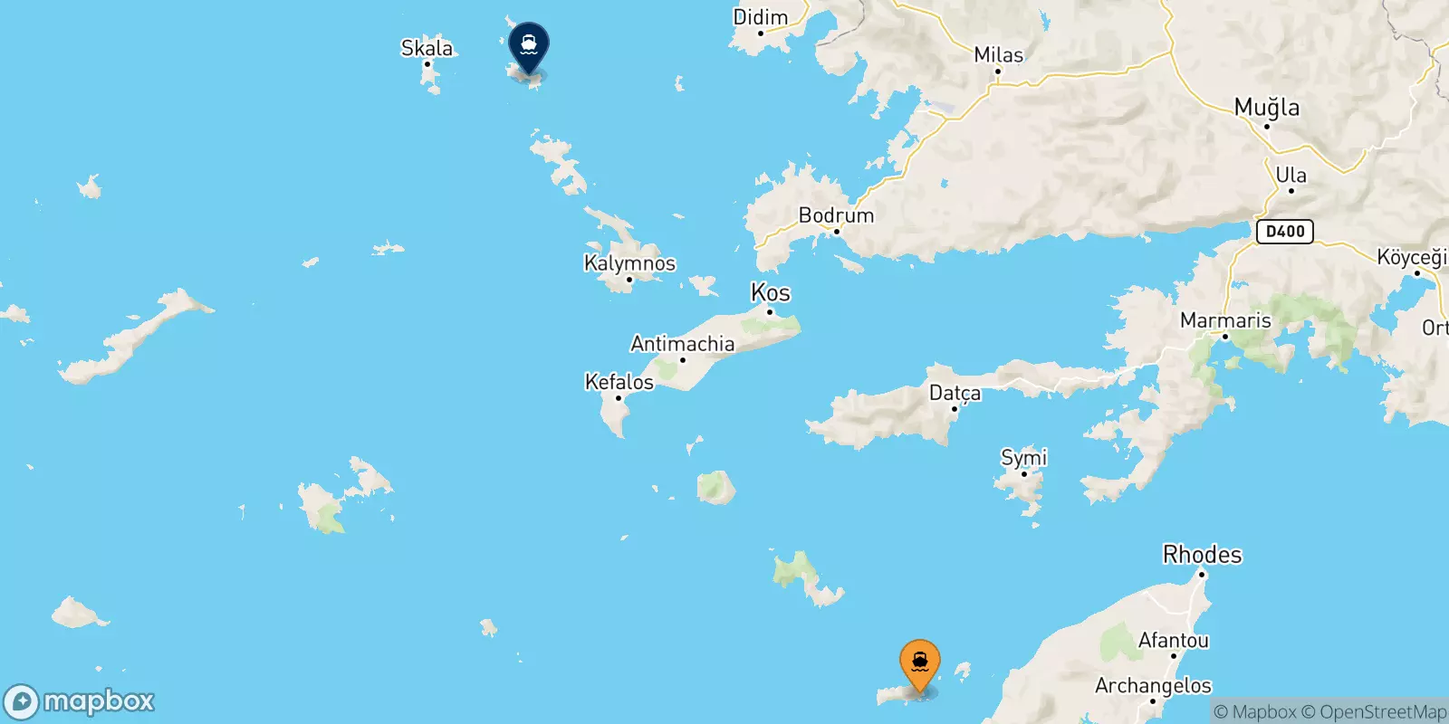 Ferries from Chalki to Lipsi