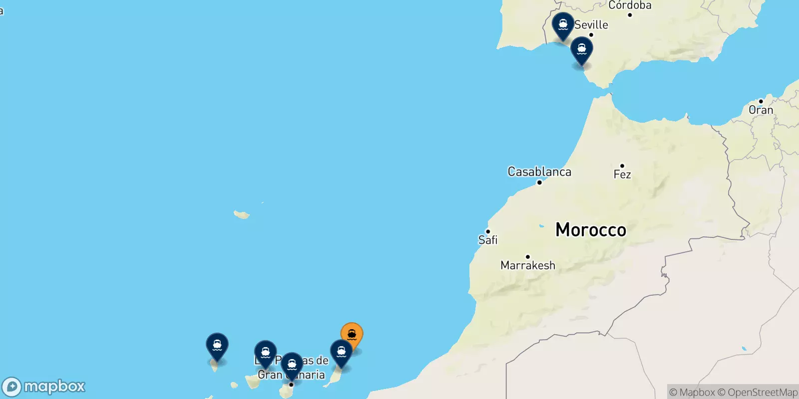 Ferries from Arrecife (Lanzarote)